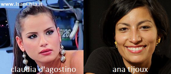 Somiglianza tra Claudia D’Agostino e Ana Tijoux preview