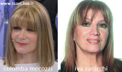 Somiglianza tra Colomba Mecozzi e Iva Zanicchi