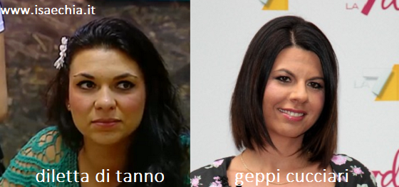 Somiglianza tra Diletta Di Tanno e Geppi Cucciari