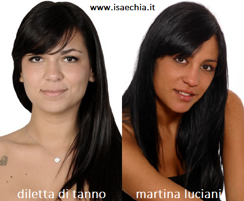 Somiglianza tra Diletta Di Tanno e Martina Luciani