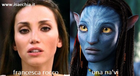 Somiglianza tra Francesca Rocco e i Na'vi di 'Avatar'