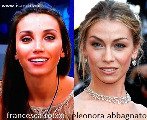 Somiglianza tra Francesca Rocco ed Eleonora Abbagnato preview