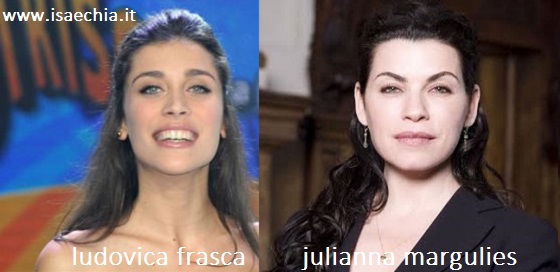 Somiglianza tra Ludovica Frasca e Julianna Margulies preview