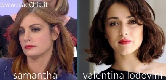 Somiglianza tra Samantha e Valentina Lodovini