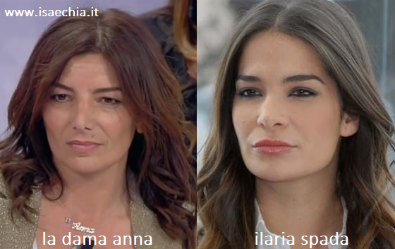Somiglianza tra la dama Anna e Ilaria Spada