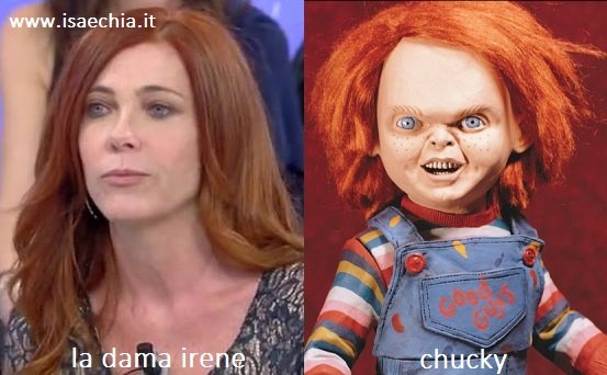 Somiglianza tra la dama Irene e Chucky de ‘La bambola assassina’