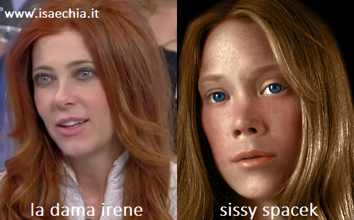 Somiglianza tra la dama Irene e Sissy Spacek