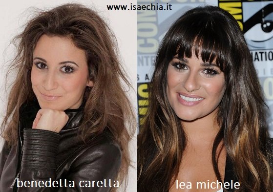 Somiglianza tra Benedetta Caretta e Lea Michele
