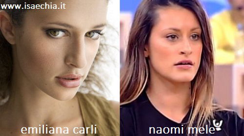 Somiglianza tra Emiliana Carli e Naomi Mele preview