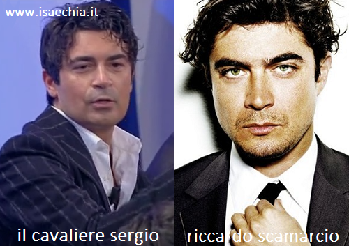 Somiglianza tra Sergio, cavaliere del Trono over di ‘Uomini e Donne’, e Riccardo Scamarcio
