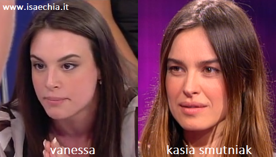 Somiglianza tra Vanessa, corteggiatrice nel Trono blu di ‘Uomini e Donne’, e Kasia Smutniak
