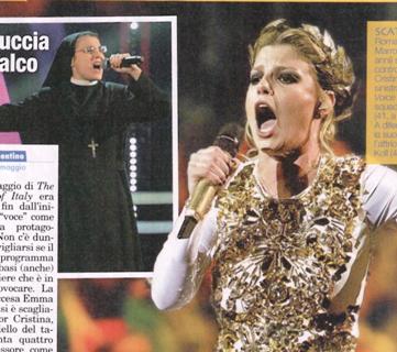 Emma Marrone: “Suor Cristina, se hai un dono, prendi i bambini per strada e ci fai un coro!” e Claudia Koll chiede: “Cantate insieme per beneficenza!” preview