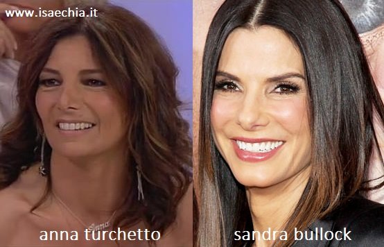 Somiglianza tra Anna Turchetto e Sandra Bullock