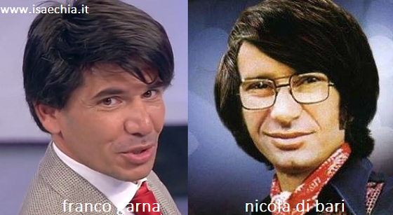 Somiglianza tra Franco Garna e Nicola Di Bari