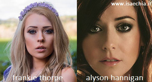 Somiglianza tra Frankie Thorpe e Alyson Hannigan preview