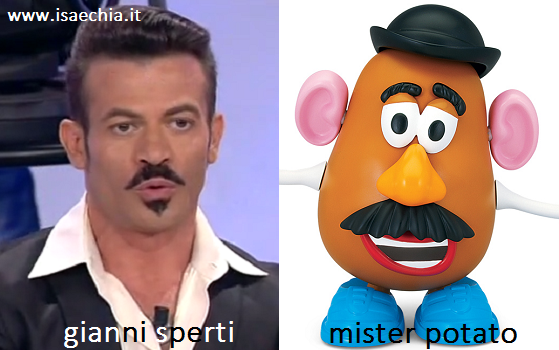 Somiglianza tra Gianni Sperti e Mister Potato preview