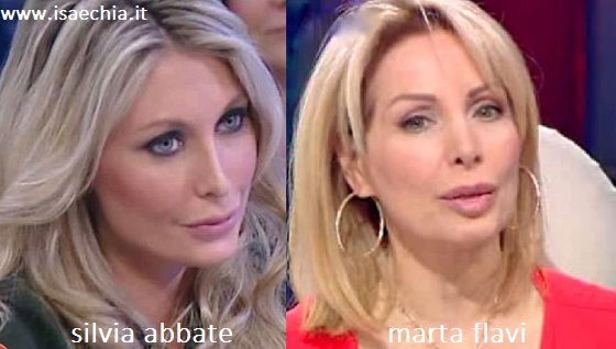 Somiglianza tra Silvia Abbate e Marta Flavi preview