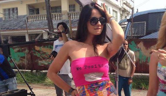 Anna Munafò sul set di ‘Gol’, il video musicale di Osmani Garcia e Pitbull preview