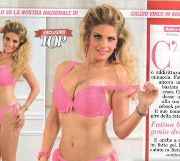 Francesca Cipriani: “Cari azzurri, se vincete…Tolgo anche questi!” preview