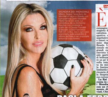 Paola Ferrari: “Ecco cosa faccio se l’Italia vince…(Ma io volevo Francesco Totti!)” preview
