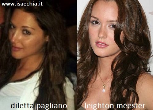 Somiglianza tra Diletta Pagliano e Leighton Meester
