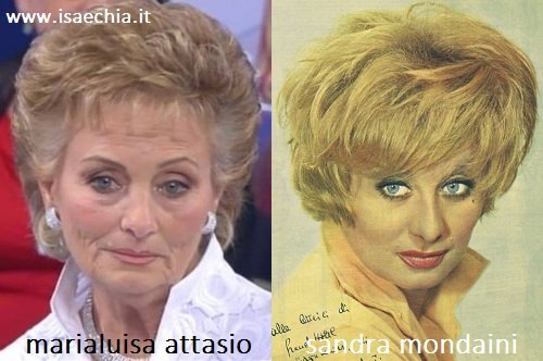 Somiglianza tra Marialuisa Attasio e Sandra Mondaini