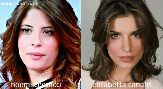 Somiglianza tra Noemi Ceccacci ed Elisabetta Canalis article-post
