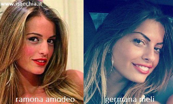 Somiglianza tra Ramona Amodeo e Germana Meli