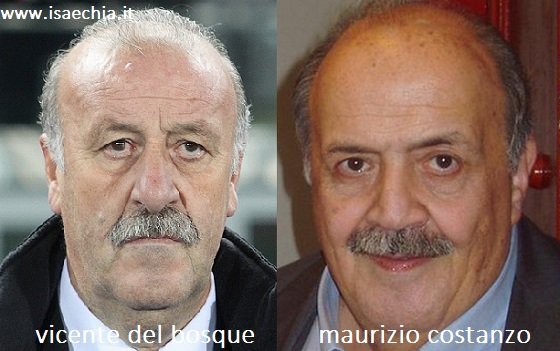 Somiglianza tra Vicente Del Bosque e Maurizio Costanzo