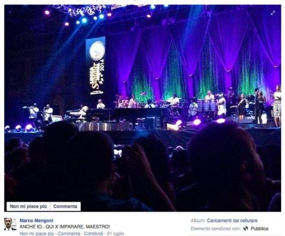 Marco Mengoni al concerto di Stevie Wonder