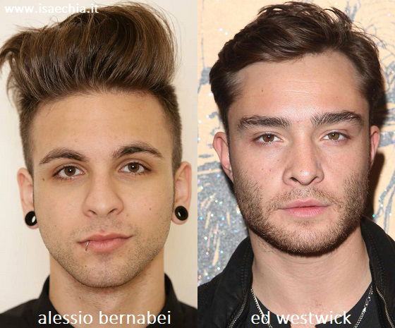 Somiglianza tra Alessio Bernabei e Ed Westwick preview