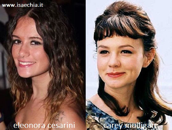 Somiglianza tra Eleonora Cesarini e Carey Mulligan preview