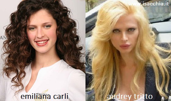 Somiglianza tra Emiliana Carli e Audrey Tritto preview