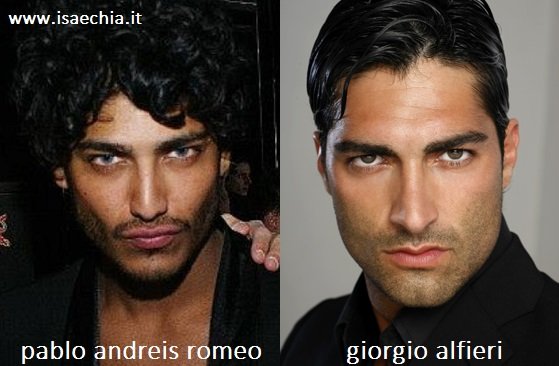 Somiglianza tra Pablo Andreis Romeo e Giorgio Alfieri
