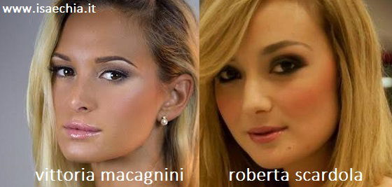 Somiglianza tra Vittoria Magagnini e Roberta Scardola article-post