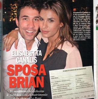 “Chi” conferma: Elisabetta Canalis sposa Brian Perri! / Lapo Elkann a Le Iene