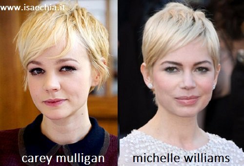 Somiglianza tra Carey Mulligan e Michelle Williams