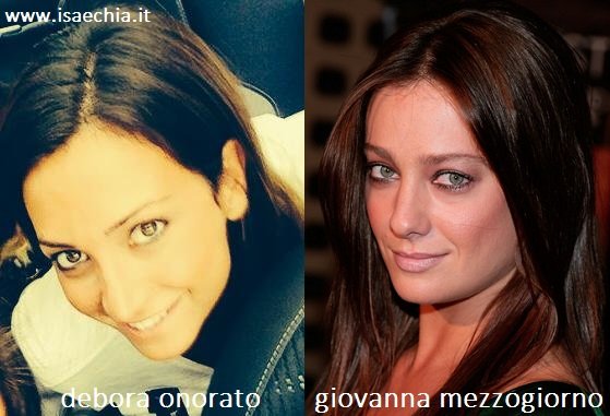 Somiglianza tra Debora Onorato e Giovanna Mezzogiorno