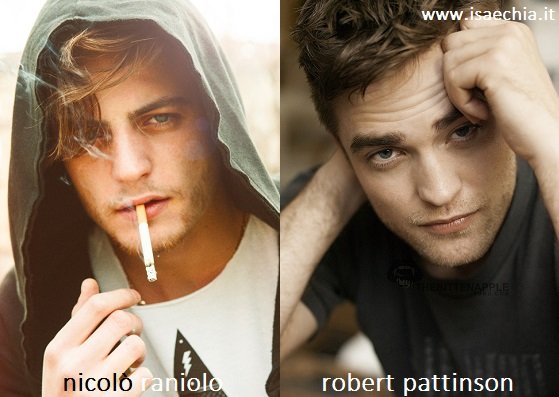 Somiglianza tra Nicolò Raniolo e Robert Pattinson