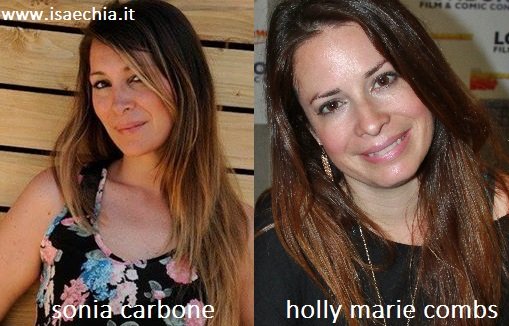 Somiglianza tra Sonia Carbone e Holly Marie Combs