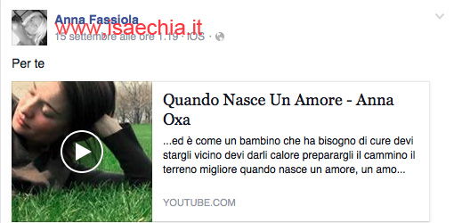 Anna Fassiola su Facebook