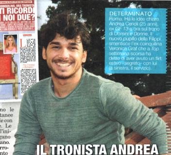 Il tronista Andrea Cerioli risponde a Veronica Graf: “Non ho flirt segreti!”