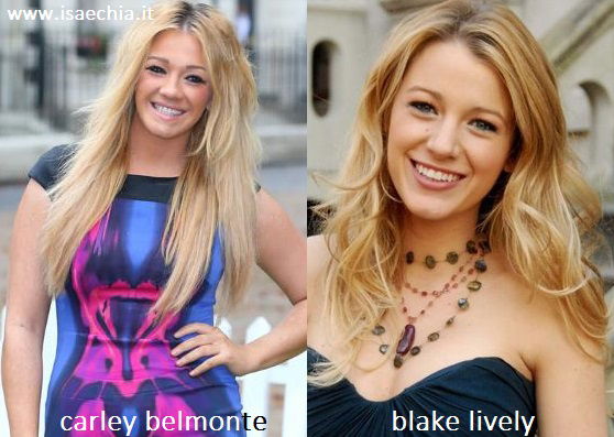 Somiglianza tra Blake Lively e Carley Belmonte preview
