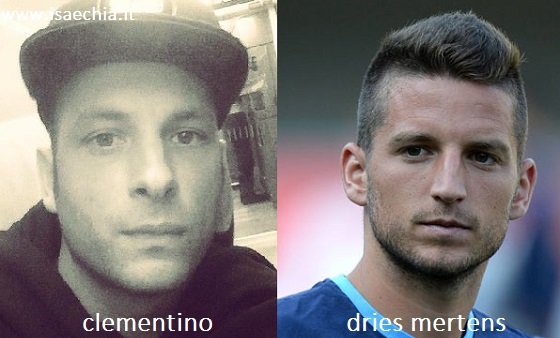 Somiglianza tra Clementino e Dries Mertens