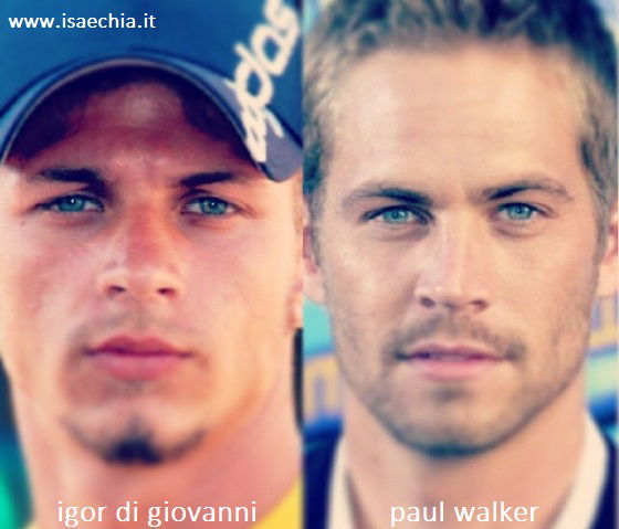 Somiglianza tra Igor Di Giovanni e Paul Walker preview