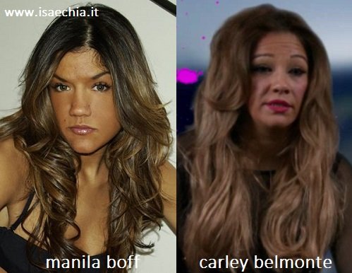 Somiglianza tra Manila Boff e Carley Belmonte
