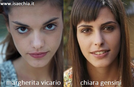 Somiglianza tra Margherita Vicario e Chiara Gensini