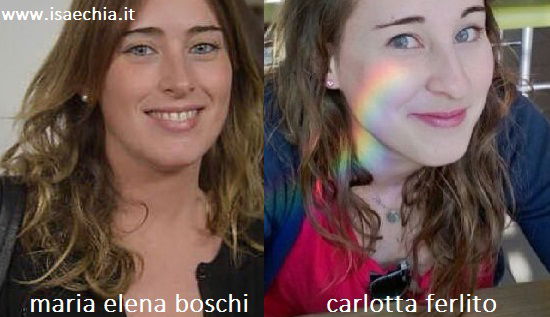Somiglianza tra Maria Elena Boschi e Carlotta Ferlito preview