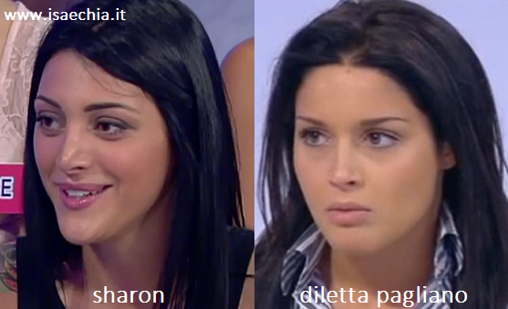 Somiglianza tra Sharon e Diletta Pagliano