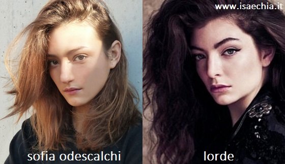 Somiglianza tra Sofia Odescalchi e Lorde
